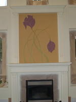 06 - Custom Paint Treatment Above Fireplace