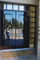 Entry Doors - High Gloss Ebony Finish - Installed